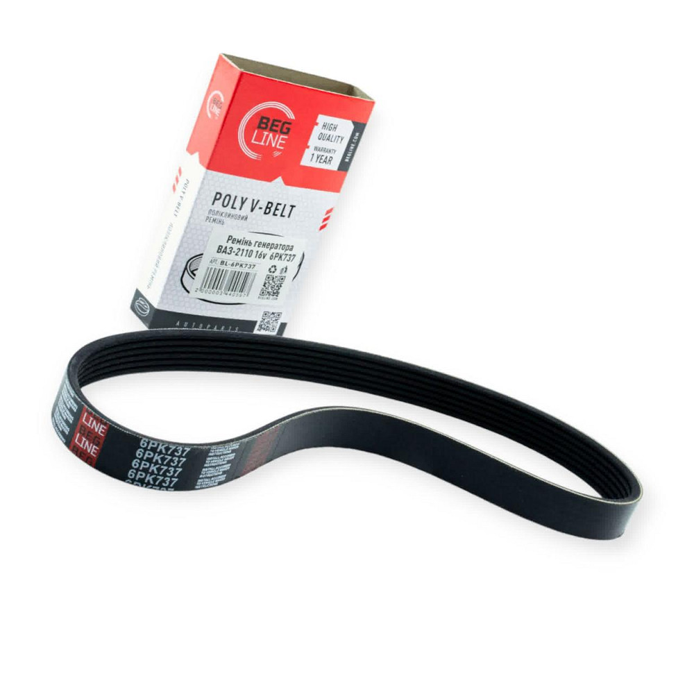 Ремень ручейковый 2110 16-и кл. 6PK737 () генератора Мукачево - изображение 1