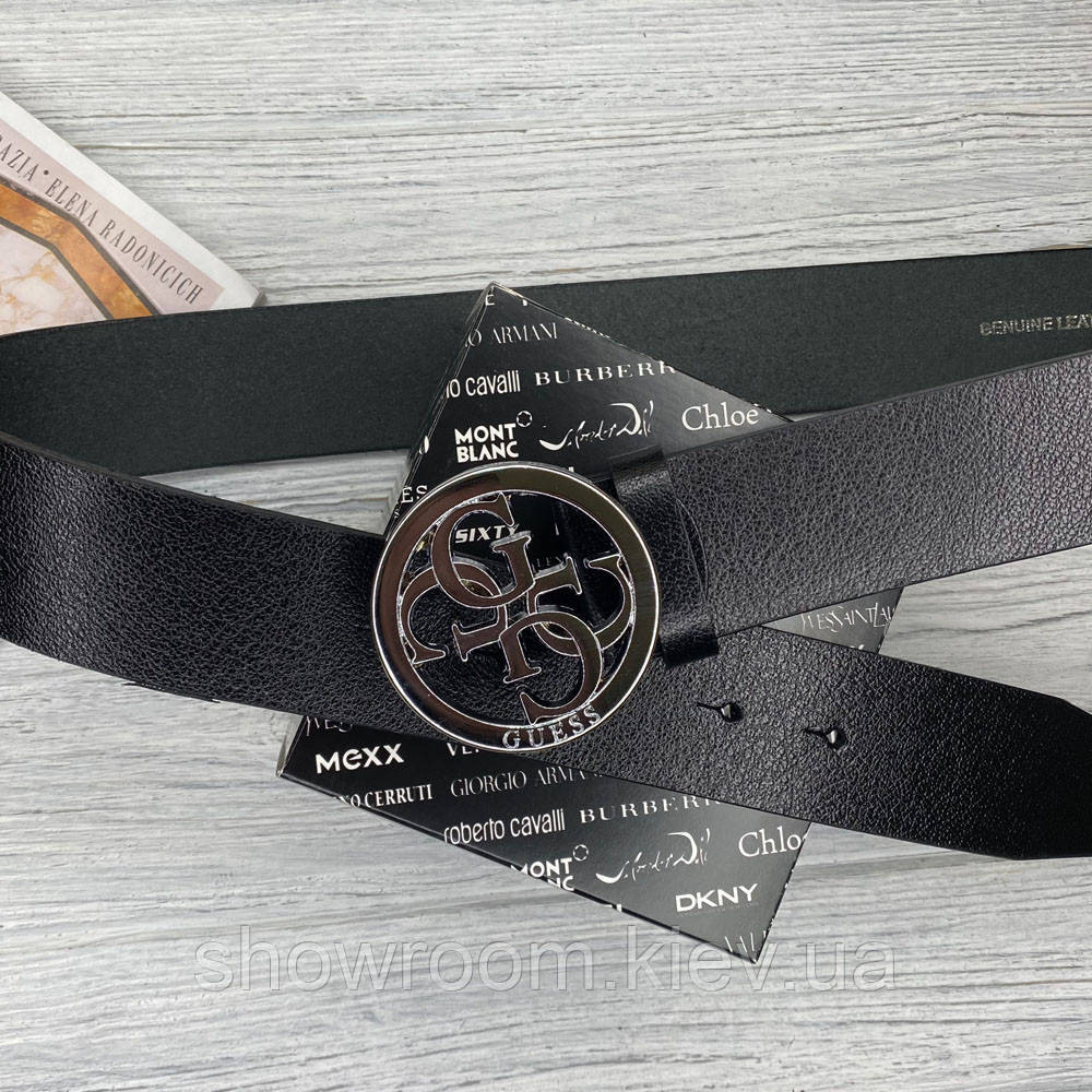 Жіночий шкіряний ремінь (4001) silver 4 см Київ - фото 1