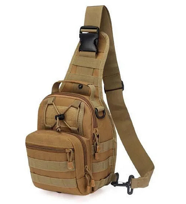 Сумка тактична плечова EDC (під пістолет) койот S000092 Київ - фото 3