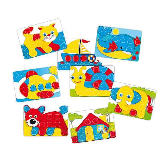 Набір - Для Занять Мозаїкою (46 Мм Фішки (30 Шт.) + Дошка-Кейс) Дніпро