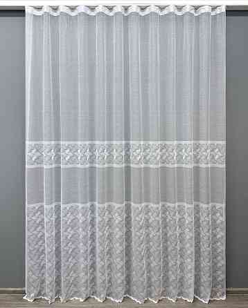 Тюль VR-Textil 1679т Премиум Жаккард Белый 300х270 см (42-0691) Киев