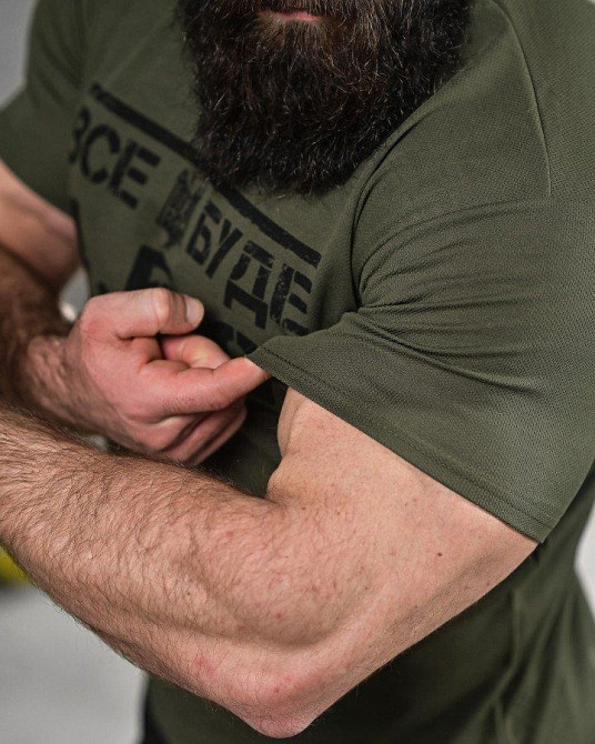 Футболка потоотводящая SAMIX  олива  Все буде  4.5.0  ВТ0976 Одесса - изображение 4