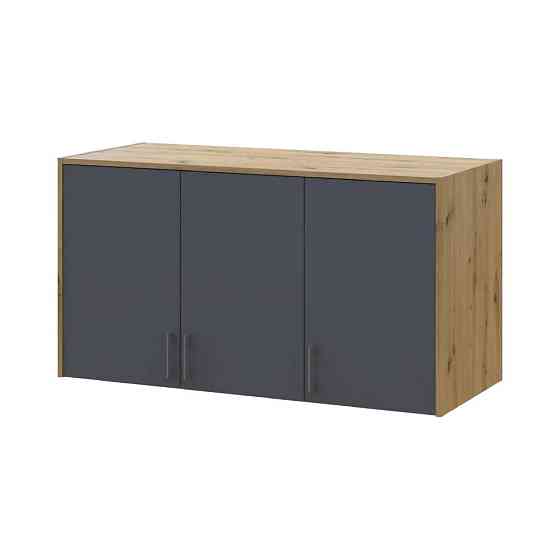 Антресоль высокая Doros Ронди Дуб Артизан/Графит 3 ДСП 121х52х65 (DRS-011906) Днепр