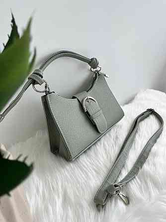 Стильная сумочка клатч багет женская молодежная яркая Турция Крохатушка одяг Фисташковый Киев