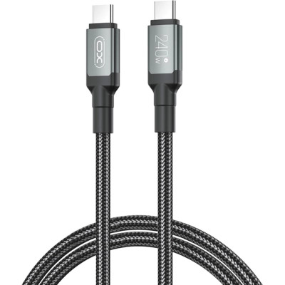 Дата кабель USB-C to USB-C NBQ264B-CC black XO (NB-Q264B-CC.black) Вінниця - фото 1