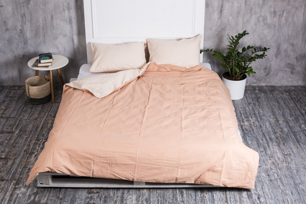 Ecotton Комплект постілі Ecotton двоспальний Підковдра та 2 наволочки кава з молоком Коломыя - изображение 1