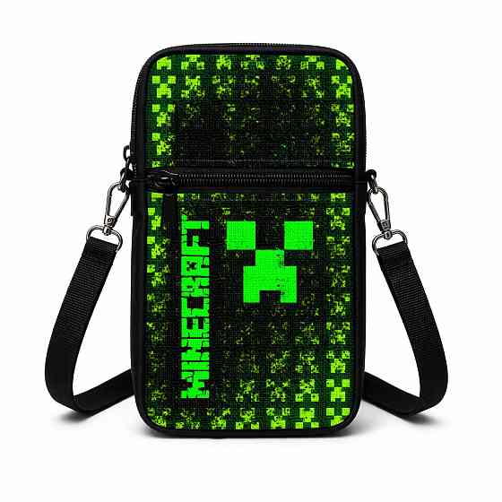 Сумка-чехол для телефона Minecraft детская через плечо, водонепроницаемая мини-сумка (4740) Киев