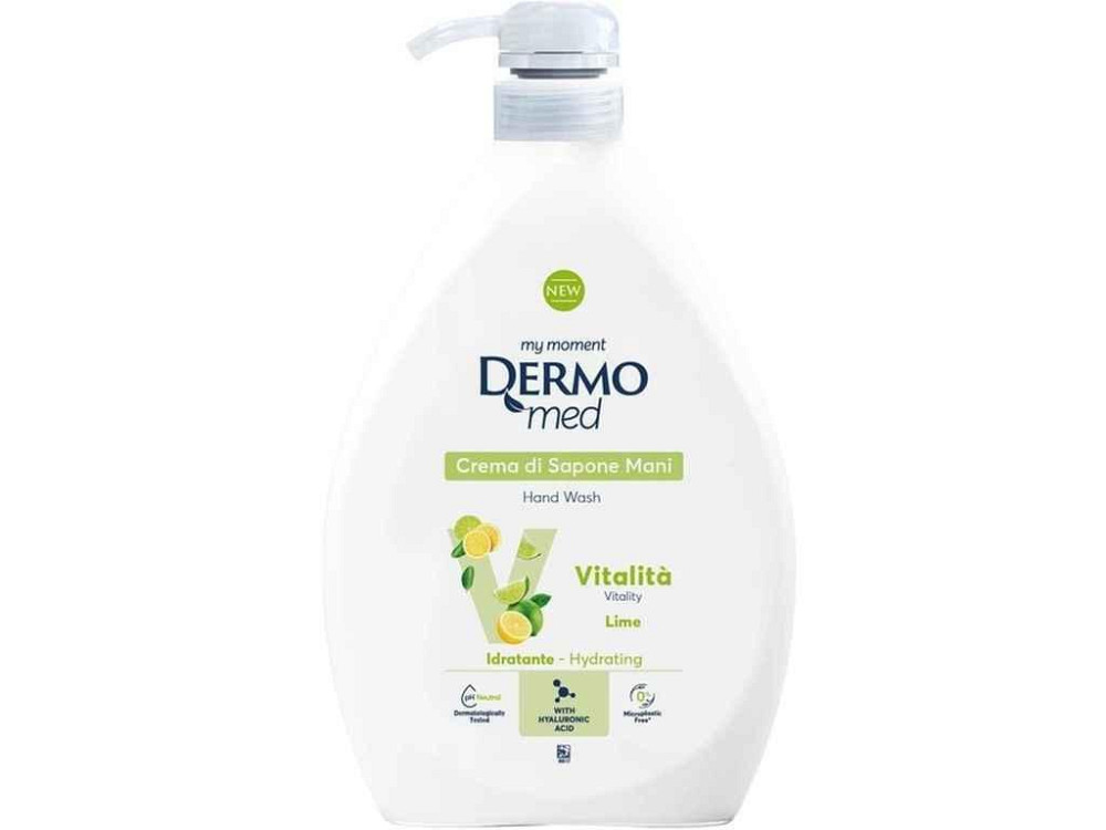 Крем-мыло жидкое 600мл Lime vitalita ТМ DERMOMED Киев - изображение 1