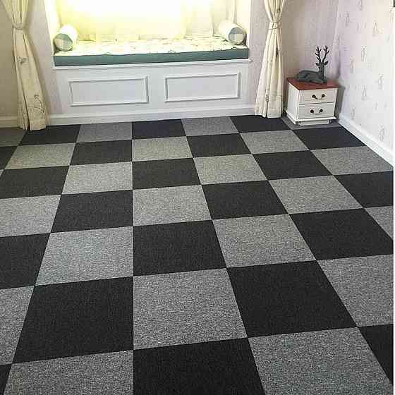 Самоклеюча плитка під ковролін чорна 300х300х4,5мм SW-00001423 Дніпро