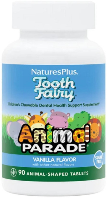 Пробіотики для дітей Nature's Plus Animal Parade Tooth Fairy Probiotic 90 таб Ваніль Київ - фото 1