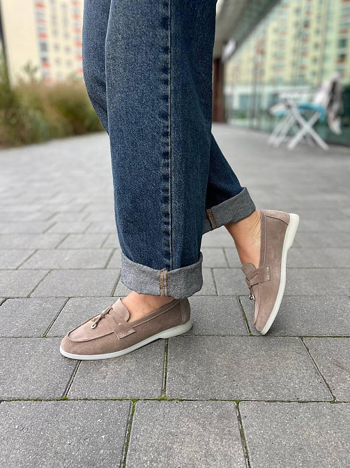 Лоферы женские GREMMY капучино натуральная замша 36-40 (5513) Коломыя - изображение 6