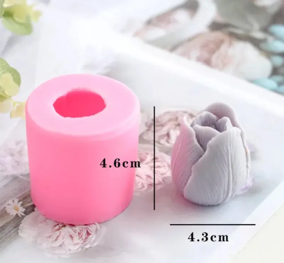 Молд силиконовый Тюльпан 46 на 43 мм серый Киев