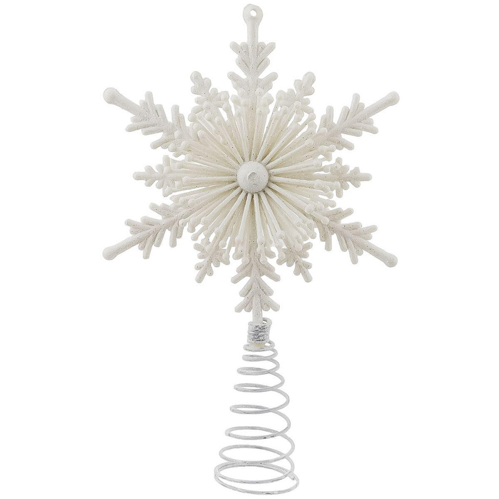 Верхушка для елки Звездочка декоративная 23 на 15 см белый Киев - изображение 1