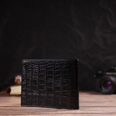 Портмоне Canpellini З натуральної шкіри Чорне (21867) Вінниця - фото 8