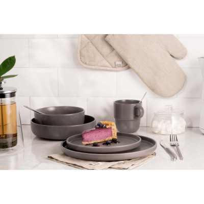 Тарілка Ardesto Trento Dessert 20,5 см Grey (AR2920TG) Вінниця - фото 2