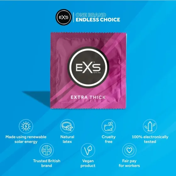 Презервативи - EXS Extra Thick, 12 шт. Sex Aura Київ