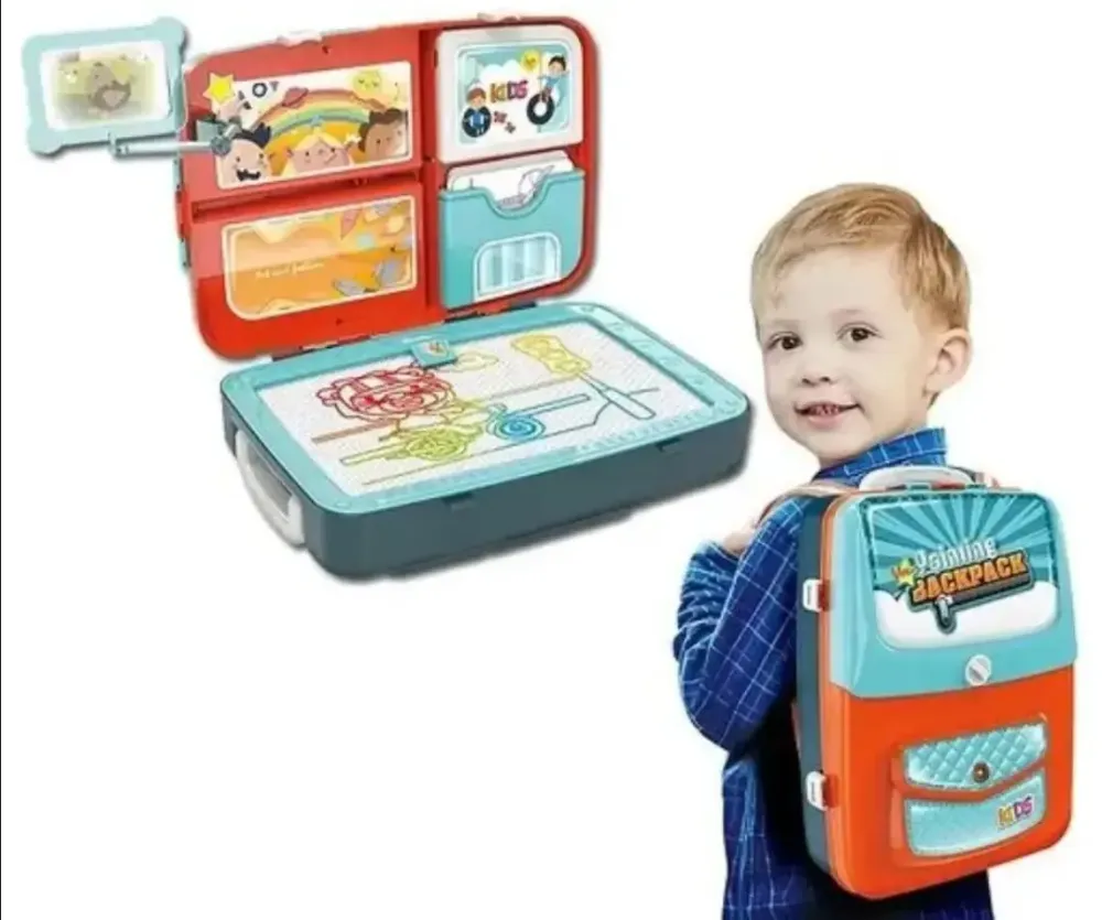 Обучающий набор для рисования в чемоданчике Backpack Packing 3in1 голубой Коломыя - изображение 1