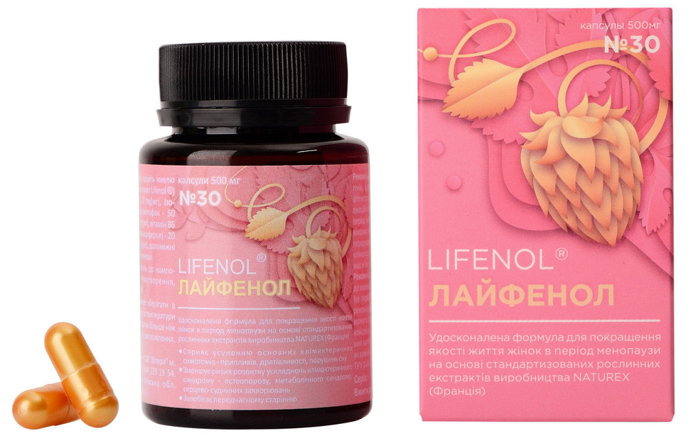 ЛАЙФЕНОЛ капс. 500 мг, № 30 (6118447) Київ - фото 1