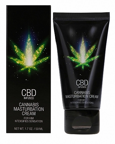 Стимулирующий крем для мужчин Shots - CBD Cannabis Masturbation Cream For Him, 50 ml Sex Aura Киев - изображение 1
