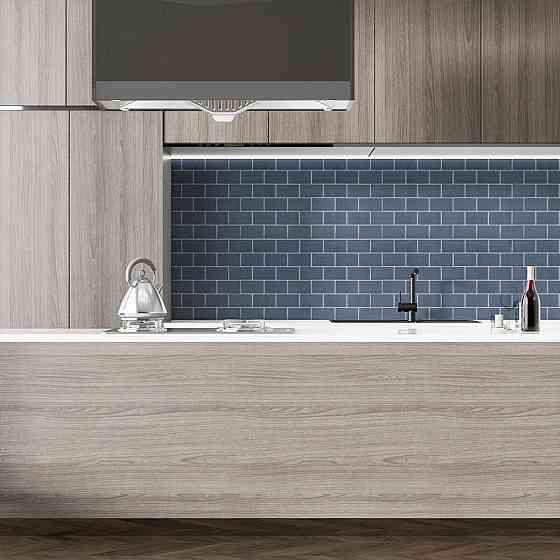 Серая самоклеящаяся плитка под кирпич Киев