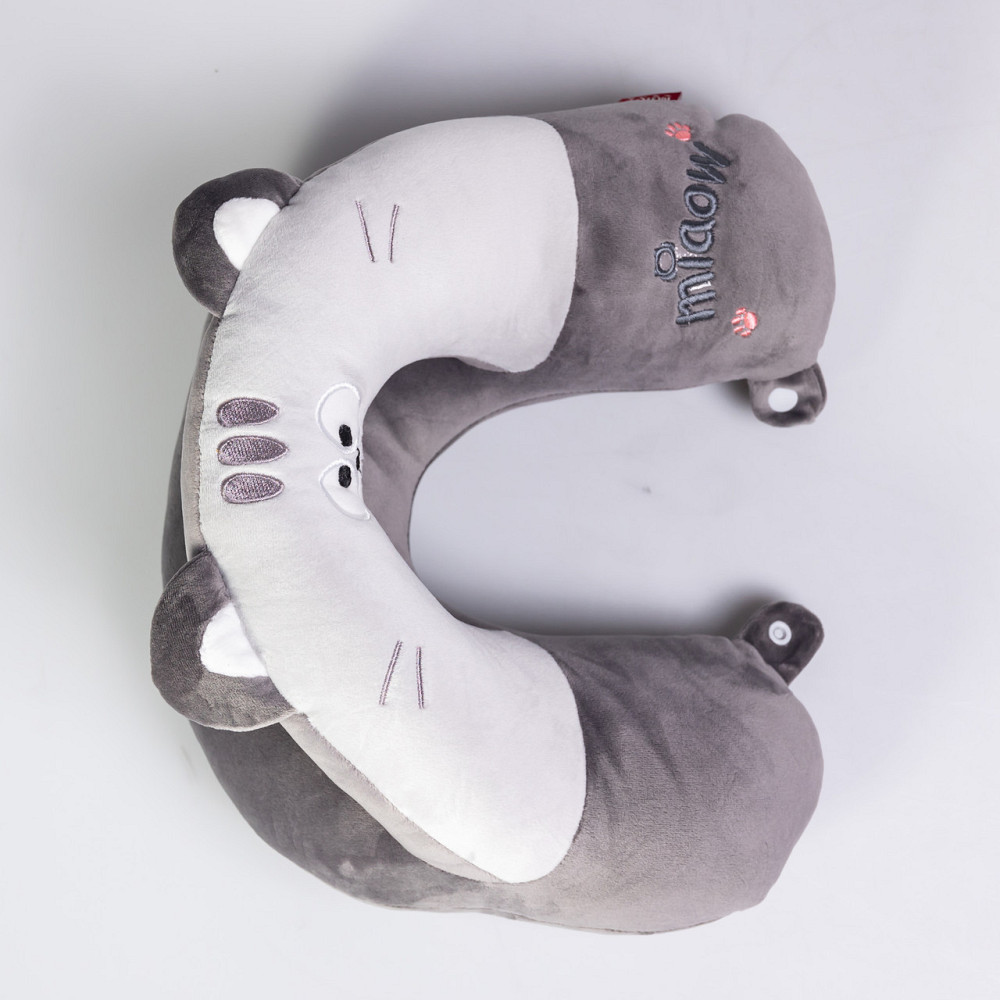 Подушка для шеи Miaow U-образная двойная, серый HP-56-27G Киев - изображение 4