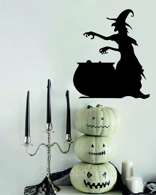 Декоративное настенное 3D Панно «Ведьма», Декор на стену с объемом Киев - изображение 4