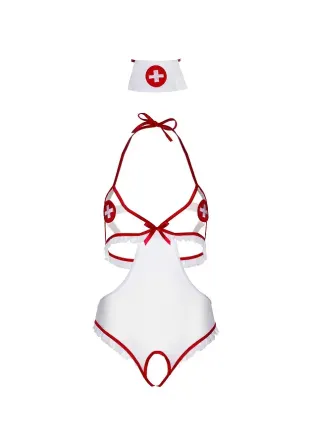 Костюм медсестри Leg Avenue Naughty Nurse, one size, боді та шапочка Львів