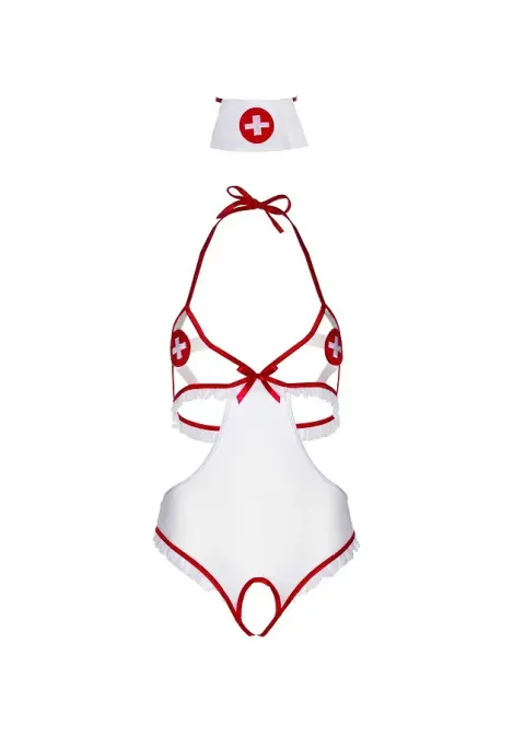 Костюм медсестри Leg Avenue Naughty Nurse, one size, боді та шапочка Львів - фото 3