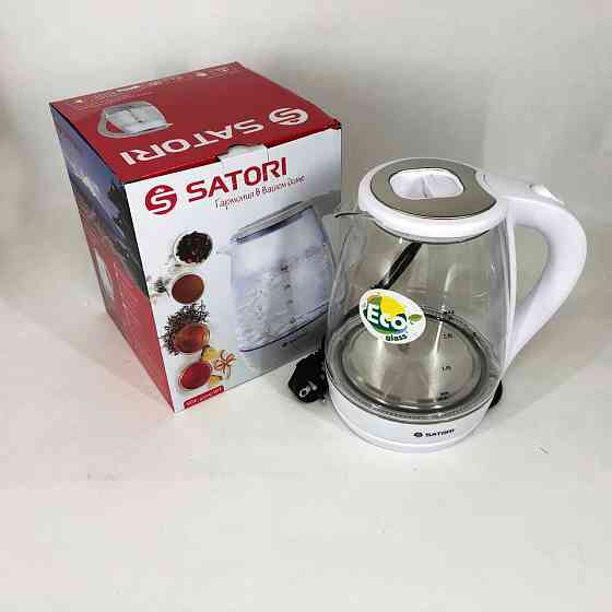 Дисковий електрочайник, Електричний чайник із сучасним дизайном, Скляний електрочайник для кухні BQ-94 Івано-Франківськ