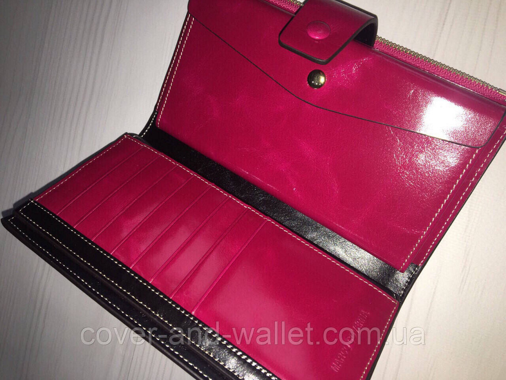 Стильный женский кошелек клатч из гладкой кожи Marco Coverna Киев - изображение 4