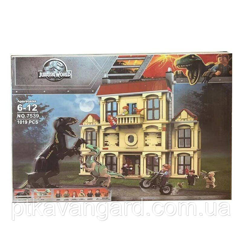 Конструктор блоковий динозаври напад Індораптора в маєток Локвуд 1019 деталей 7539 Хмельницький - фото 1