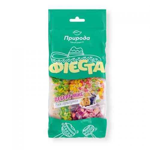 Ласощі Природа Десерт мікс Асорті для гризунів кулька трубочка тарталетка 70 г Київ