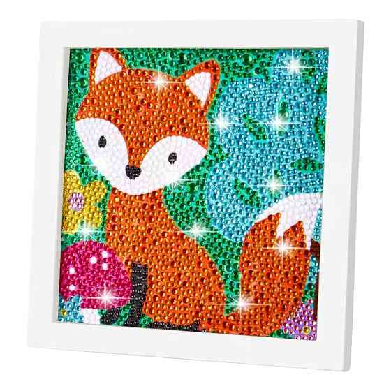 Алмазна мозаїка для дітей Лисичка A5501C рамка 17,5-17,5 см Вінниця