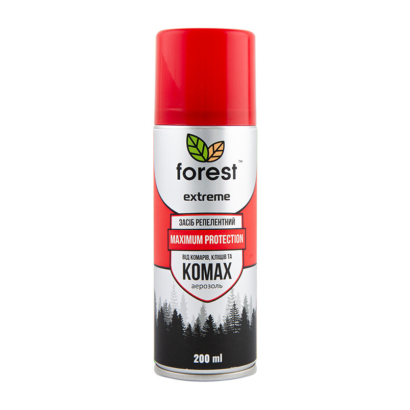 Спрей-репелент Forest Extreme від усіх літаючих та повзаючих комах 200мл аерозоль Львів - фото 1