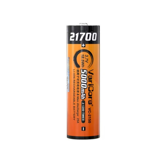 Акумулятор 21700 VariCore VC-2150 5000 mAh 3.7V JT загострений наконечник 25A Київ - фото 1