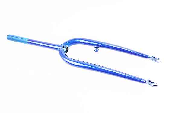 Вилка 24" з різьбою 1" (25,4мм), шток 240мм, V-brake, синя Київ