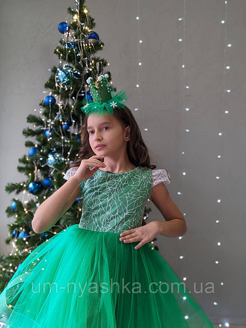 Пышное зеленое платье для девочки Елочка, Капуста, Лягушка Кривой Рог - изображение 7