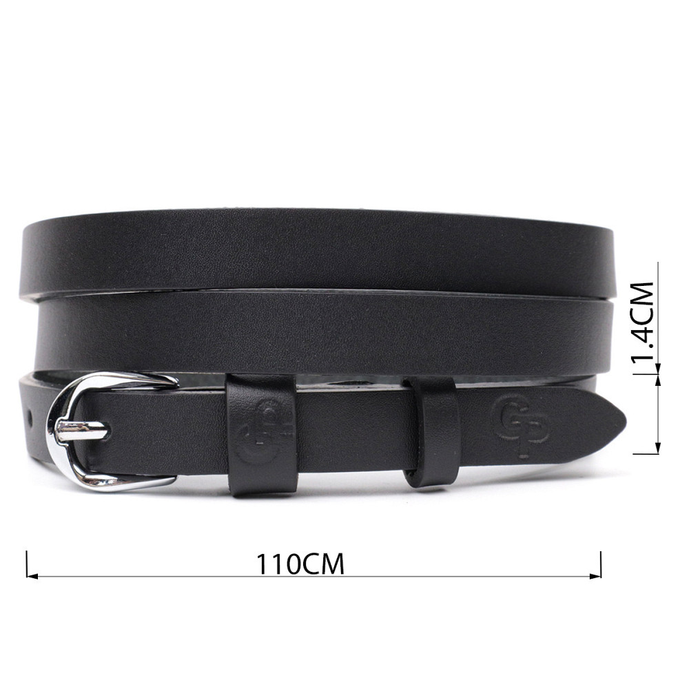 Бесподобный женский ремень из натуральной кожи GRANDE PELLE 11693 Черный Киев - изображение 3