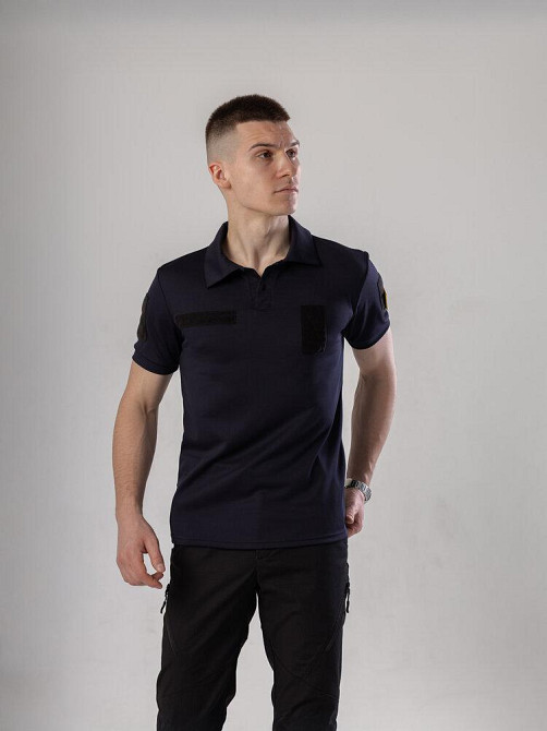 Мілітарі футболка кулмакс темно-синя весна/літо чоловіча Pobedov Recon Київ - фото 3