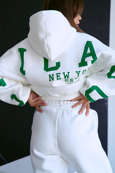 Женский стильный повседневный костюм Chicago с двойным капюшоном Одесса - изображение 4