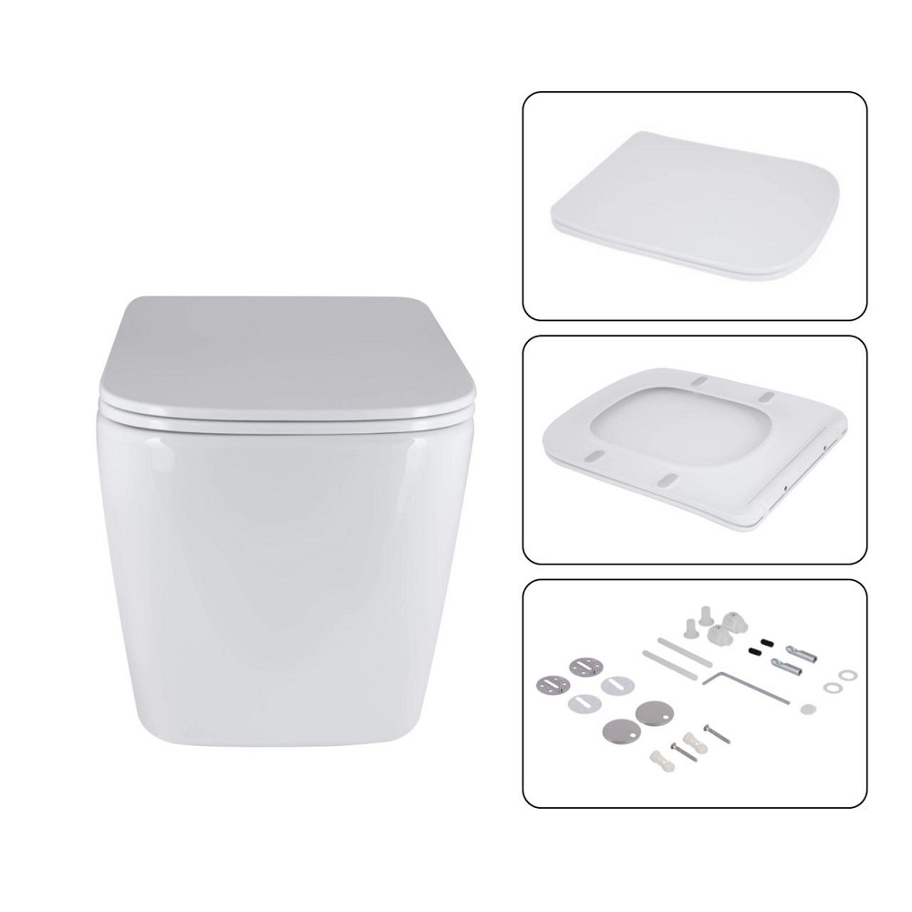 Готове рішення Qtap для ванної кімнати: підвісний унітаз Tern Ultra Quiet 525x345x360 + комплект інсталяції Nest 4 в 1 (лінійна Київ - фото 14