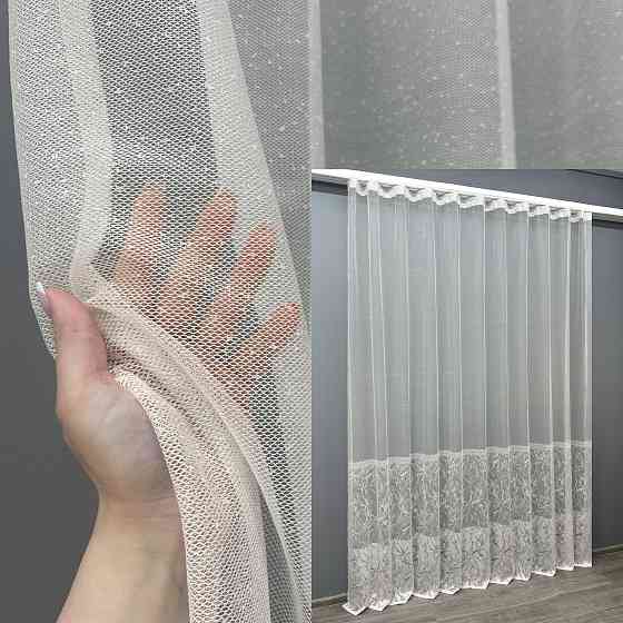 Тюль VR-Textil 1669т Жаккард Белый 300х270 см (42-0684) Киев