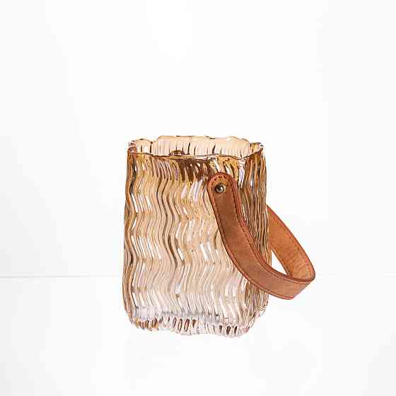 Ваза сумочка з ручкою 12×8.5×16 (см) декоративна Коричневий HP-19-154-1 Київ