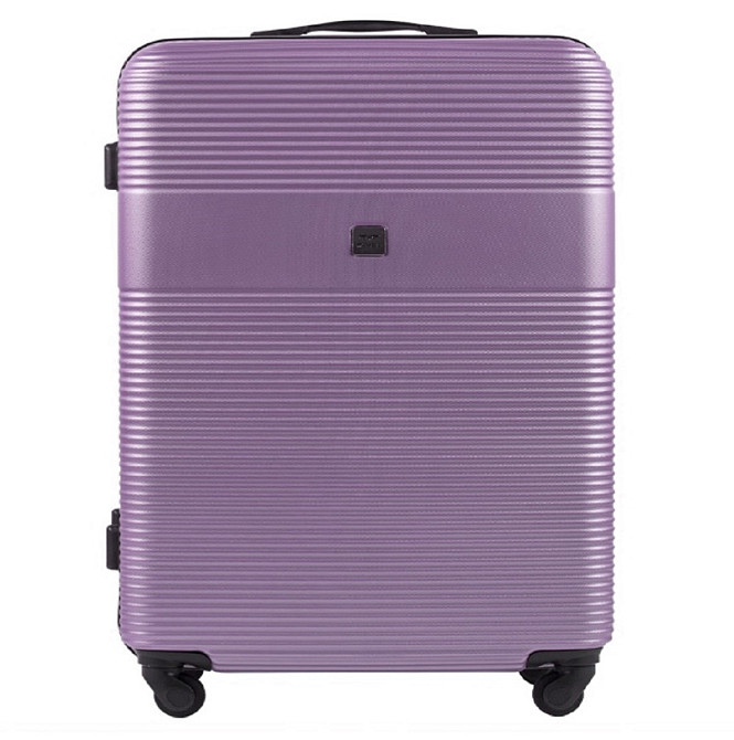 Валіза пластикова WINGS 5398 мала 55 см світло-фіолетова Київ - фото 2