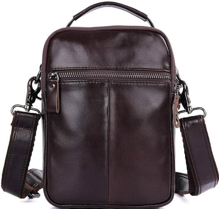 Сумка Vintage 14544 з натуральної шкіри Коричнева Київ - фото 10