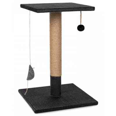 Дряпка (когтеточка) для котов Природа Феликс 36х36х50 см графитовый (4823082429578) Винница