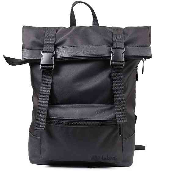 Рюкзак для ноутбука из вставками эко-кожи Черный (FABRA) Киев