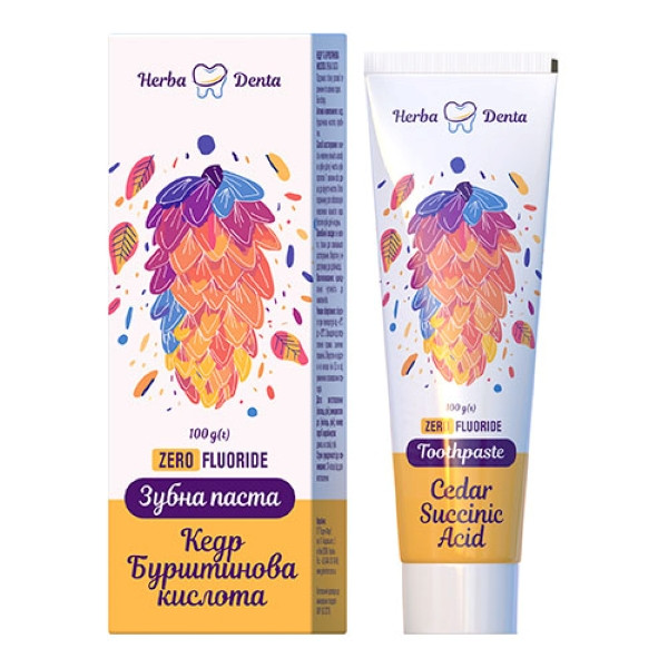 Зубна паста Кедр Бурштинова кислота 100г Луцьк - фото 1
