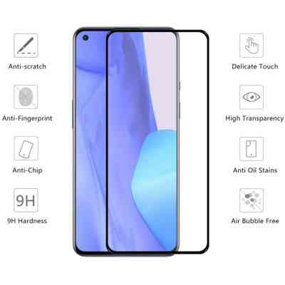 Стекло защитное Drobak OnePlus 9R Black Frame A+ (474794) Винница