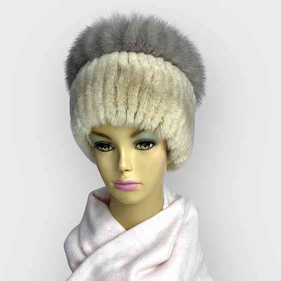 Шапка хутряна жіноча кубанка Медея Бежевий Харків